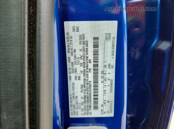 1FMCU0GD6KUC52675 2019 FORD ESCAPE Blue Engine compartment view