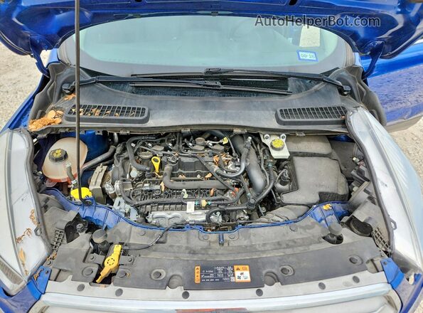 1FMCU0GD6KUC52675 2019 FORD ESCAPE Blue Rear interior view