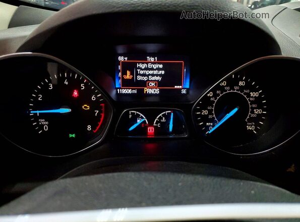 1FMCU0GD7HUA30607 2017 FORD ESCAPE White Սարքավորումների վահանակի տեսք