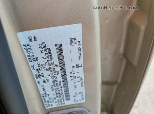 1FMCU0GD7HUA91696 2017 FORD ESCAPE Золотой Вид наклейки с VIN-кодом