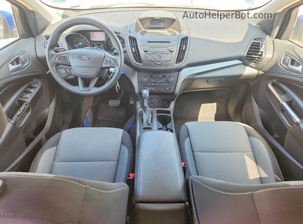 1FMCU0GD7HUC78775 2017 FORD ESCAPE Blue Widok deski rozdzielczej