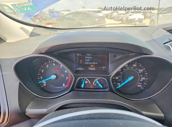 1FMCU0GD7HUC78775 2017 FORD ESCAPE Blue Widok zestawu wskaźników