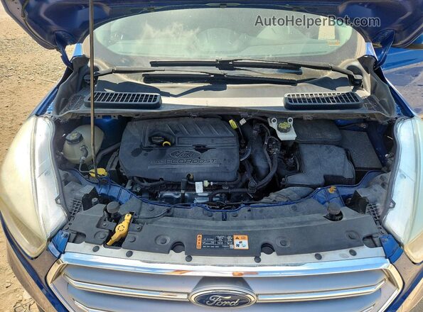 1FMCU0GD7HUC78775 2017 FORD ESCAPE Blue Widok wnętrza z tyłu