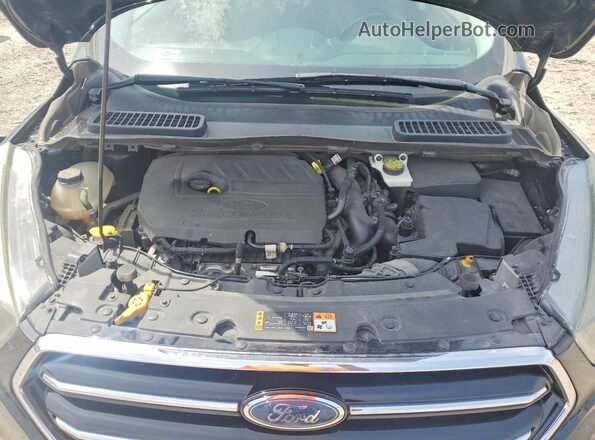 1FMCU0GD7HUC79148 2017 FORD ESCAPE Black Widok komory silnika