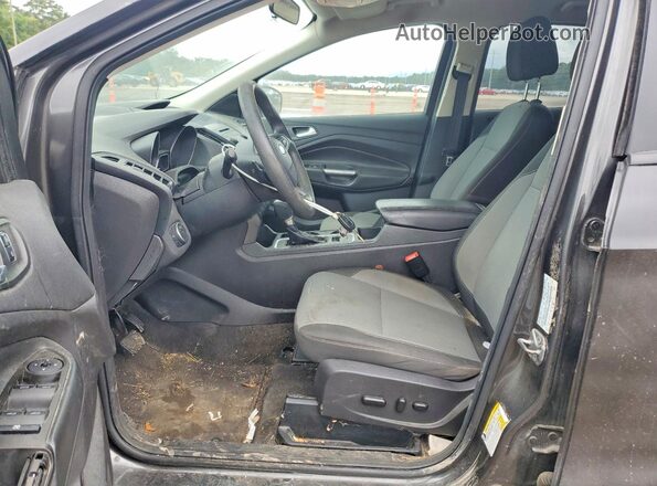 1FMCU0GD7HUE39626 2017 FORD ESCAPE Charcoal Widok wnętrza z przodu