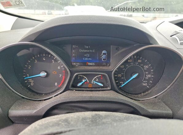 1FMCU0GD7HUE39626 2017 FORD ESCAPE Charcoal Widok zestawu wskaźników