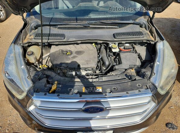1FMCU0GD7HUE56166 2017 FORD ESCAPE Угольный Вид задней части салона