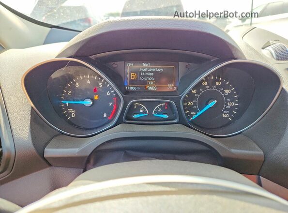 1FMCU0GD7HUE56166 2017 FORD ESCAPE Угольный Вид щитка приборов