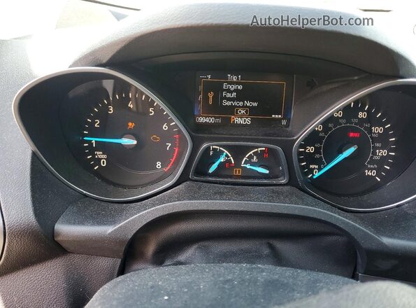 1FMCU0GD7HUE85280 2017 FORD ESCAPE Белый Вид щитка приборов