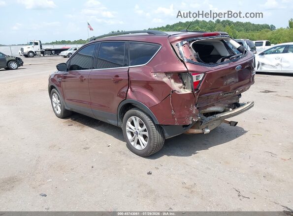 1FMCU0GD7JUB61784 2018 FORD ESCAPE Maroon Задня ліва чверть
