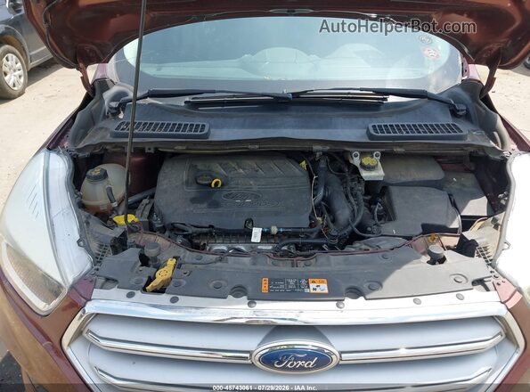 1FMCU0GD7JUB61784 2018 FORD ESCAPE Maroon Вид ззаду