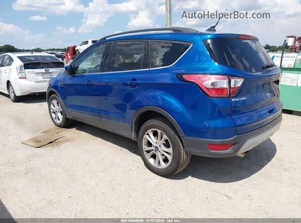 1FMCU0GD7JUC03225 2018 FORD ESCAPE Blue Trasero izquierdo