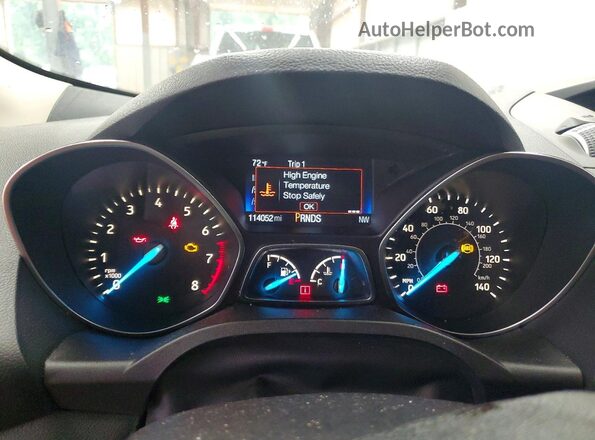 1FMCU0GD7JUD35966 2018 FORD ESCAPE White Սարքավորումների վահանակի տեսք