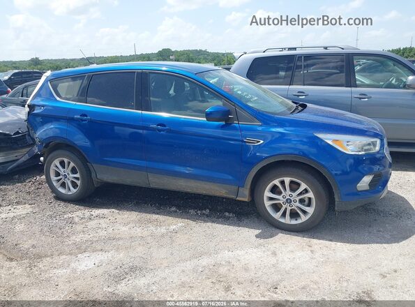 1FMCU0GD7KUB15602 2019 FORD ESCAPE Blue Вид щитка приладів