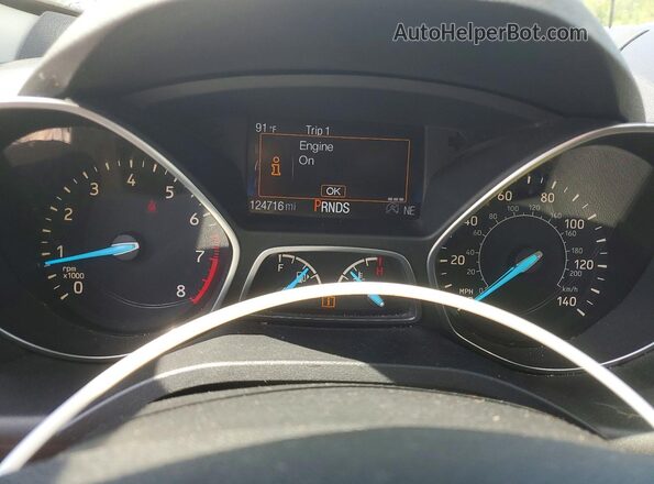 1FMCU0GD8HUA88452 2017 FORD ESCAPE Серебряный Вид щитка приборов