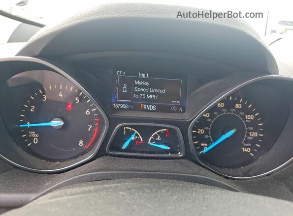 1FMCU0GD8HUB20543 2017 FORD ESCAPE Black Instrument cluster view