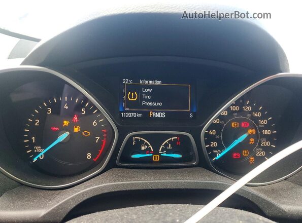 1FMCU0GD8HUB68835 2017 FORD ESCAPE Blue Vista del cuadro de instrumentos