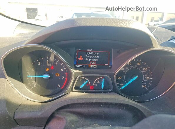 1FMCU0GD8HUC76856 2017 FORD ESCAPE Black Вид щитка приладів