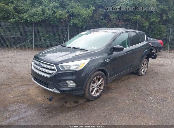 1FMCU0GD8HUD66699 2017 FORD ESCAPE Black წინა მარცხენა ხედი სამი მეოთხედიდან