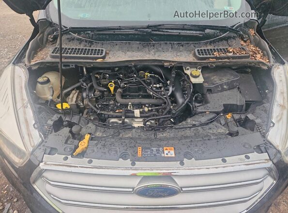 1FMCU0GD8HUE05212 2017 FORD ESCAPE Black Engine compartment view