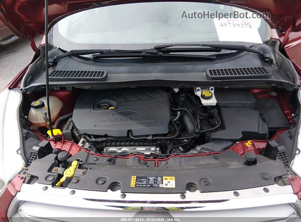 1FMCU0GD8JUA81328 2018 FORD ESCAPE Red Вид ззаду