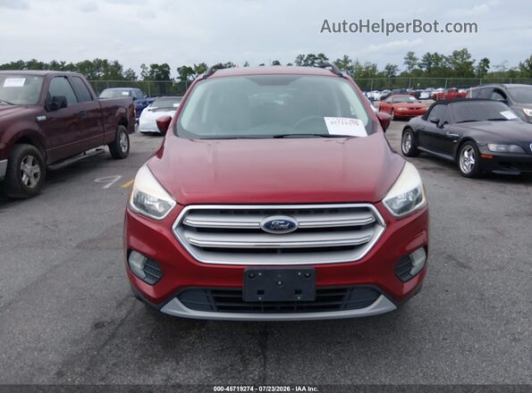1FMCU0GD8JUA81328 2018 FORD ESCAPE Red Вид щитка приладів
