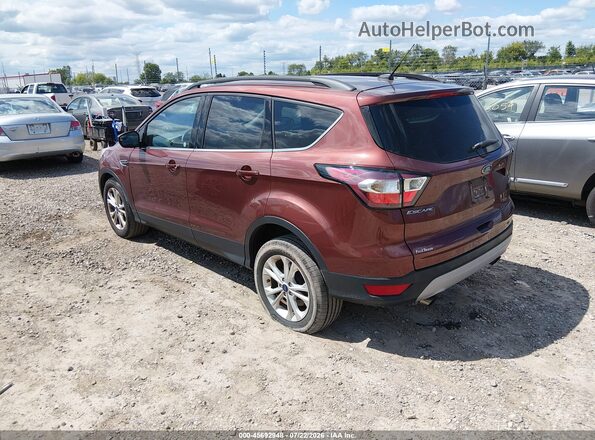1FMCU0GD8JUB02906 2018 FORD ESCAPE Burgundy Rear left