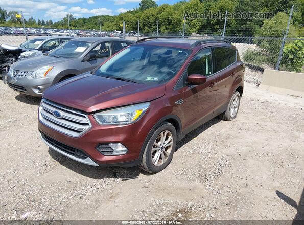 1FMCU0GD8JUB02906 2018 FORD ESCAPE Burgundy Front left