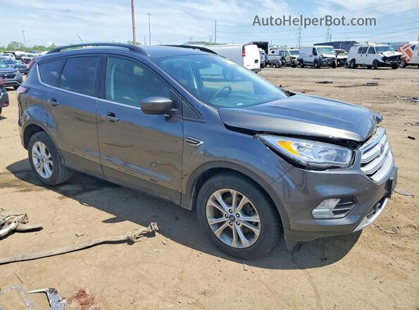 1FMCU0GD8JUC28585 2018 FORD ESCAPE Gray Delantero derecho