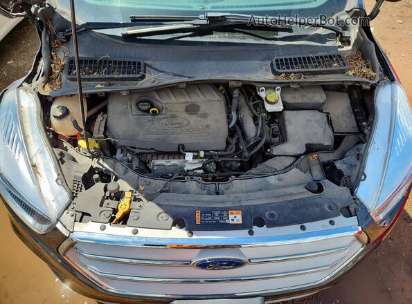 1FMCU0GD8JUD60813 2018 FORD ESCAPE Серый Вид задней части салона
