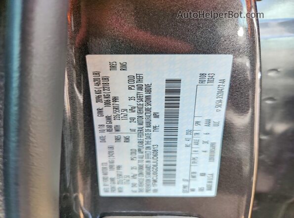 1FMCU0GD8JUD60813 2018 FORD ESCAPE Серый Вид подкапотного пространства
