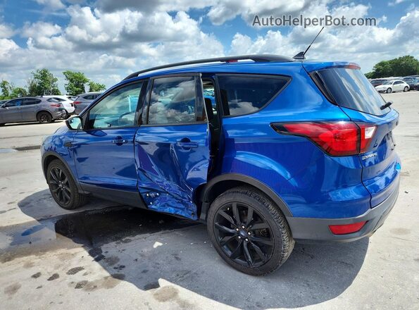 1FMCU0GD8KUB06763 2019 FORD ESCAPE Blue Rear left