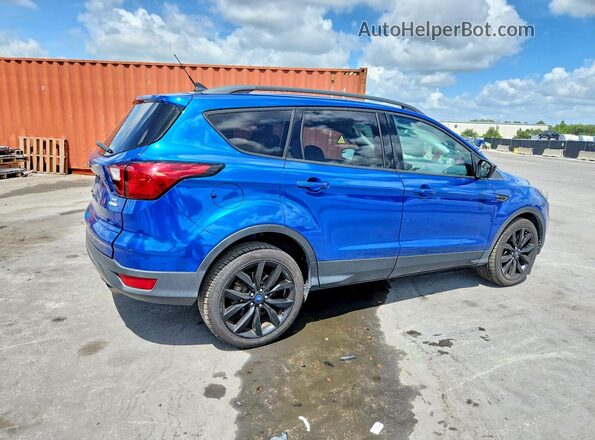 1FMCU0GD8KUB06763 2019 FORD ESCAPE Blue Rear right