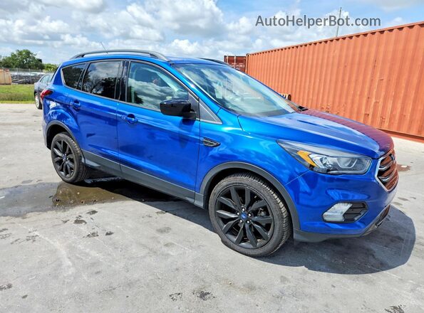 1FMCU0GD8KUB06763 2019 FORD ESCAPE Blue Front right