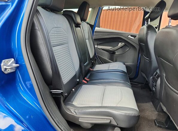 1FMCU0GD8KUB06763 2019 FORD ESCAPE Blue Rear interior view