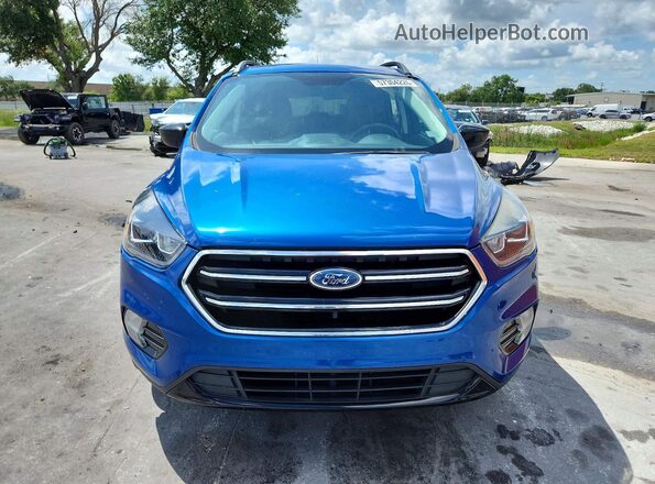 1FMCU0GD8KUB06763 2019 FORD ESCAPE Blue Front view