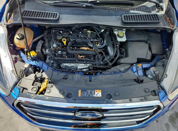 1FMCU0GD8KUB06763 2019 FORD ESCAPE Blue Engine compartment view