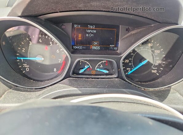 1FMCU0GD8KUB07279 2019 FORD ESCAPE Black Вид щитка приладів
