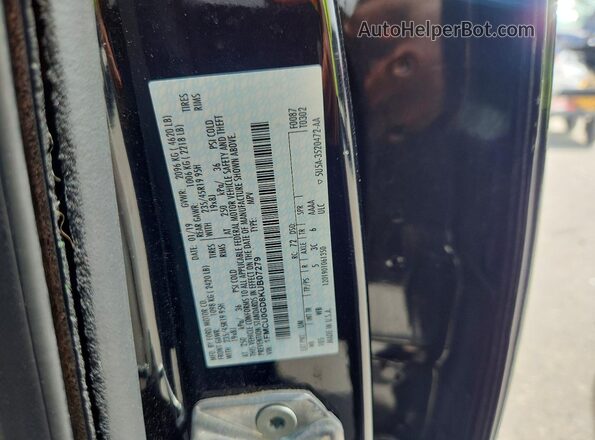 1FMCU0GD8KUB07279 2019 FORD ESCAPE Black Вид наклейки з VIN-кодом