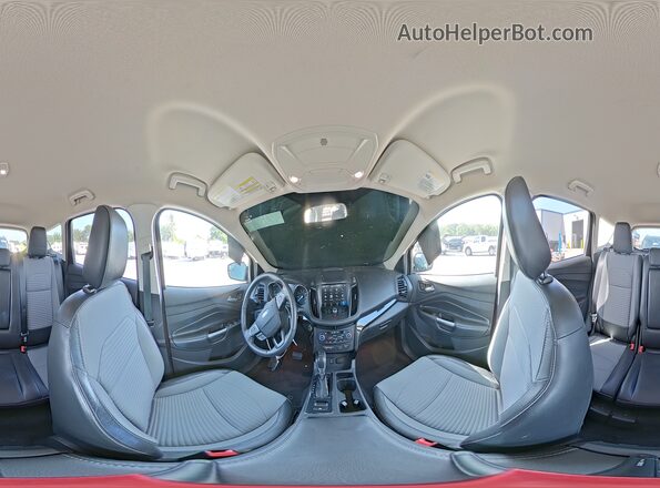 1FMCU0GD8KUB86212 2019 FORD ESCAPE Red 360 interior view