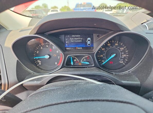 1FMCU0GD9HUA36747 2017 FORD ESCAPE Темно-бордовый Вид щитка приборов