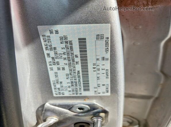 1FMCU0GD9HUB87894 2017 FORD ESCAPE Silver VIN კოდის სტიკერის ხედი