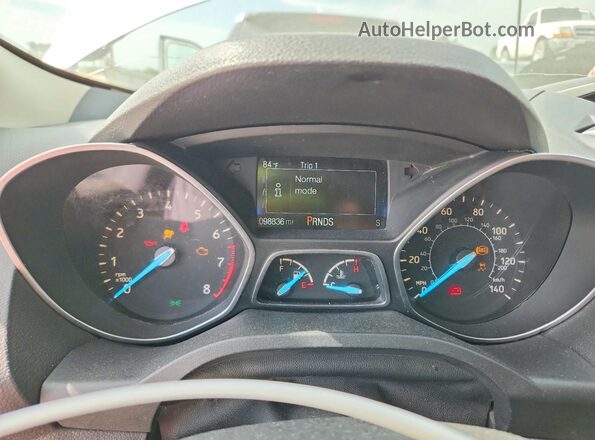 1FMCU0GD9HUB87894 2017 FORD ESCAPE Silver ხელსაწყოთა პანელის ხედი