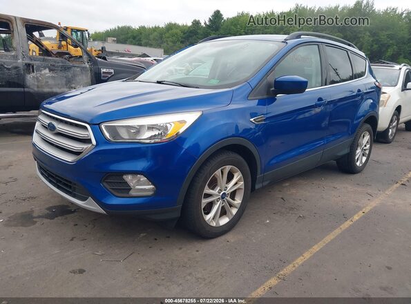 1FMCU0GD9JUA08937 2018 FORD ESCAPE Blue Przód lewy