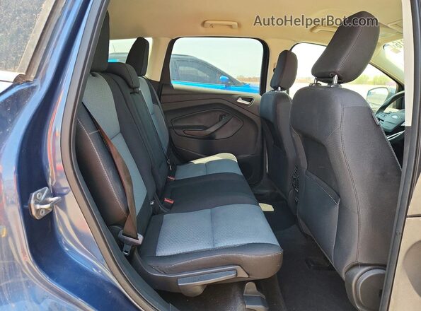 1FMCU0GD9JUC07891 2018 FORD ESCAPE Blue Rear seats view