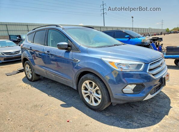 1FMCU0GD9JUC07891 2018 FORD ESCAPE Blue Front right
