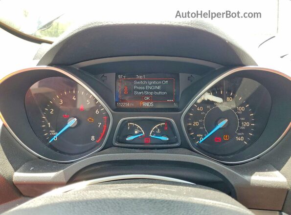 1FMCU0GD9KUB47581 2019 FORD ESCAPE Black Instrument cluster view