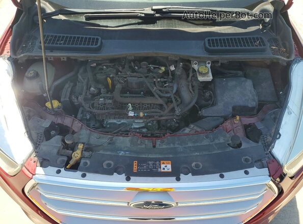 1FMCU0GD9KUC09819 2019 FORD ESCAPE Red Widok wnętrza z tyłu