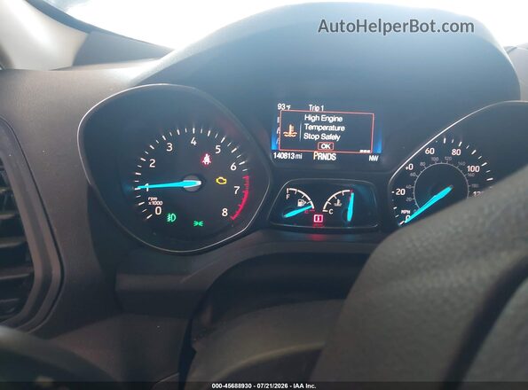 1FMCU0GDXHUA02476 2017 FORD ESCAPE Black Вид задніх сидінь