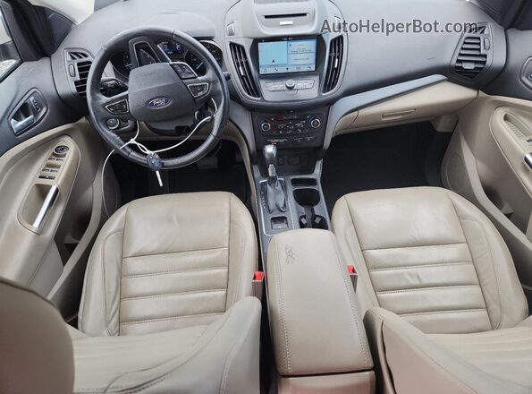 1FMCU0GDXHUB74247 2017 FORD ESCAPE White Dashboard view